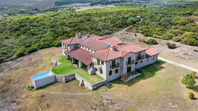 aerial house view, felicita farm for sale, stanford